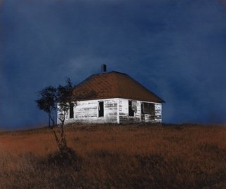 Denny Moers; Prairie Dwelling 1, 1995, Original Photography Other, 15 x 16 inches. Artwork description: 241  This is a archival pigment print from an original silver chloride darkroom based photographic monoprint. Visit my website for more process info. ...