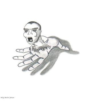 Deshon  Johnson; Holding On To My Head, 2010, Original Drawing Pencil,   inches. Artwork description: 241  This artwork depicting how we have to hold onto to our head when life situation get the best of us.  ...