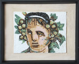 Jerry Reynolds; Bacchus Roman God Of Wine, 2015, Original Mosaic, 17 x 13.5 inches. Artwork description: 241     Mosaics are all one of a kind hand made to order. Each mosaic is an authentic piece of art unique to itself. No two mosaics are ever alike.         ...