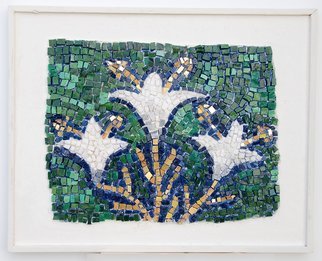 Jerry Reynolds; Lilies, 2011, Original Mosaic, 15.5 x 12.5 inches. Artwork description: 241    Mosaics are all one of a kind hand made to order. Each mosaic is an authentic piece of art unique to itself. No two mosaics are ever alike.    ...