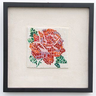 Jerry Reynolds; Lucies Rose, 2011, Original Mosaic, 12 x 12 inches. Artwork description: 241   Mosaics are all one of a kind hand made to order. Each mosaic is an authentic piece of art unique to itself. No two mosaics are ever alike.   ...