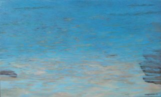 Edna Schonblum, 'Transparencie 24', 2015, original Painting Oil, 43 x 27  x 3 cm. Artwork description: 1758  sea transparencie sand  ...