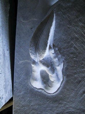 Andrew Wielawski, 'DTNMS Detail', 2001, original Sculpture Stone, 12 x 25  x 7 feet. Artwork description: 1911 Detail of the whole DTNMS sculpture, a hand with a feather tickling the bottom of a foot....