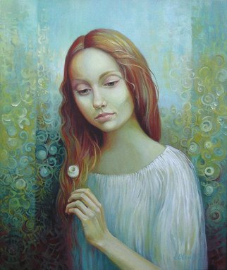 Elena Oleniuc; Solitude, 2015, Original Painting Acrylic, 50 x 60 cm. Artwork description: 241  portrait, woman, feelings, symbolism     portrait, child, girl, face     ...