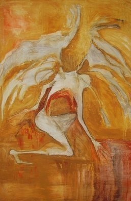 Emilio Merlina, Devil and angel, 2001, Original Painting Oil, size_width{Prayer-1238620899.jpg} X 150 cm