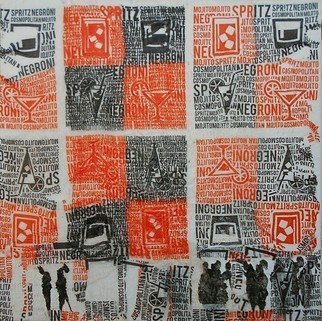 Emilio Merlina, 'On The Ground Floor', 2018, original Mixed Media, 30 x 30  x 4 cm. Artwork description: 2448 canvas...