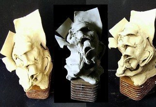 Emilio Merlina, Devil and angel, 2008, Original Sculpture Mixed, size_width{soul_hunter_08-1225391385.jpg} X 27 cm