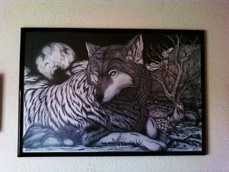 Alejandro Jake; Final Worlf Drawing, 2011, Original Drawing Pencil, 40 x 27 inches. Artwork description: 241  Final concept of my Wolf Drawing ...