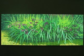 Stephen Fessler; Purple Lilies, 2011, Original Painting Oil, 64 x 24 inches. Artwork description: 241        A profusion of purple lilies. ...
