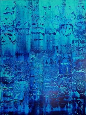 Paulo Flatau; Gerhard Richter Tribute, 2017, Original Painting Acrylic, 30 x 40 inches. Artwork description: 241 Inspired by Gerhard Richter.  Blue colors originated from pure pigments with the power to bring vitality to any environment.  ...