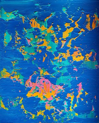 Paulo Flatau; Topography, 2017, Original Painting Acrylic, 19.7 x 15.7 inches. Artwork description: 241 Abstract painting inspired by Gerhard Richter. ...