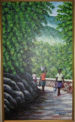 Pegasus Gallery; Stone Wall, 1997, Original Painting Acrylic, 12 x 20 inches. Artwork description: 241                                   Artist: Peter Peart   From figure series         Artist: Barrinton Lord                     ...