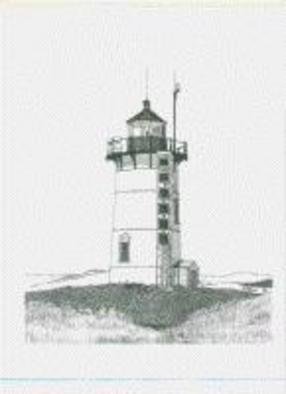 Glen Braden; Race Point Lighthouse, 2002, Original Drawing Pen, 10 x 13 inches. Artwork description: 241 Race Point Lighthouse, located on Cape Cod in Massachusetts. The original was sold but we have framed, double- matted prints available....
