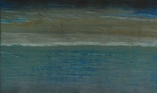 Goran Petmil; VERY BLUE, 2013, Original Painting Oil, 11 x 7 inches. Artwork description: 241   THE BEACH, PAINTING OF THE BEACH, BRIGHT STORMY DAY ON THE OCEAN. THE HORIZON, OIL ON PLYWOOD ...