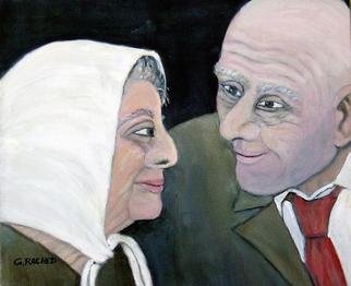Ghassan Rached, 'Lasting Love 1', 2003, original Painting Oil, 10 x 12  cm. Artwork description: 2448 Oil Painting by Ghassan Rached...