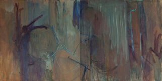 Marcia Freedman; JT10, 2010, Original Painting Oil, 96 x 48 inches. Artwork description: 241  JT_ 10 is an abstract oil painting on canvas that references landscape and the figure.              ...