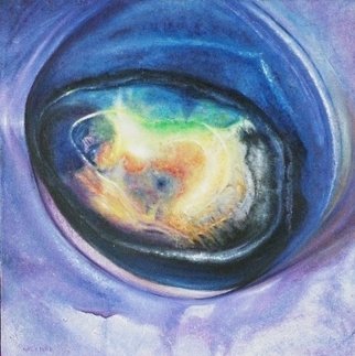 Istvan Gyebnar; Black Hole, 2011, Original Painting Oil, 50 x 50 cm. Artwork description: 241     sky eyes hole vulcano     ...
