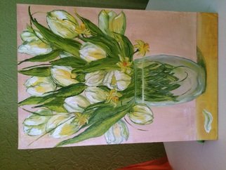 Hanna Roiko; Tulips, 2015, Original Painting Oil, 20 x 30 cm. Artwork description: 241  Oil painting ...