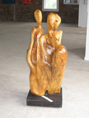 Harold Gubnitsky; Multi Figural, 2000, Original Sculpture Wood, 30 x 48 inches. Artwork description: 241       wood sculpture  Spalded Maple     ...