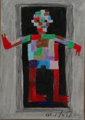 Harris Gulko; Mechanical Man, 2009, Original Painting Oil, 16 x 20 inches. Artwork description: 241 Number 1115...