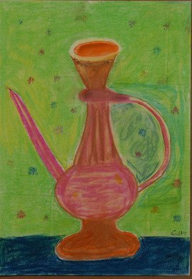 Harris Gulko; Old Jug By Nancy, 2003, Original Painting Oil, 18 x 12 inches. Artwork description: 241 Inspired by a work by my late Mother who used to say aEURoeWhen I die, I will be dead for such a long time.  So while I am alive, let me live the fullest with what time I have. aEUR  ...