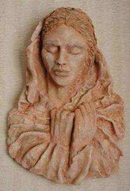 Bob Hill, 'Grief', 2001, original Ceramics Other, 16 x 22  x 5 inches. Artwork description: 1911 Powerful, terracotta wall- hung piece.Similar piece can be created for $ 850...