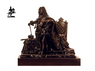 Fernando  Andrea; Le Roi Soleil 1701, 2019, Original Sculpture Bronze, 14 x 10 inches. Artwork description: 241 BY FERNANDO ANDREASCALE 1: 6 BRONZE SCULPTURELIMITED EDITION  20 copies WOODEN BASE and CERTIFICATE OF AUTHENTICITY INCLUDED  Wax Stamp and signature of the sculptor In 1701 Hyacinthe Rigaud executed the famous portrait of Louis XIV that eventually would arguably become the most recognisable icon for ...