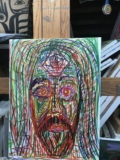 Isaac Brown; Mojo Risi, 2019, Original Drawing Marker, 12 x 16 inches. Artwork description: 241 A piece representing by reawakeningNg ...