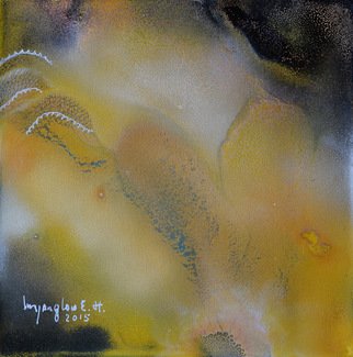 Inn-Yang Low E.h.; Lotus And Me, 2015, Original Mixed Media, 30 x 30 inches. Artwork description: 241 lacrylique, Canvas...