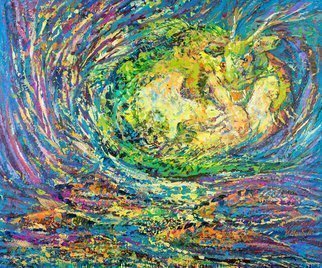 Irina Maiboroda, 'Enter The Dragon', 2016, original Painting Acrylic, 60 x 50  x 2 cm. Artwork description: 2103  imaginary, Chinese, dragon, colorful, legend, genesis, mystic, mystic surrealism...