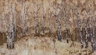 Irina Maiboroda, 'A Birch Grove', 2017, original Woodworking, 15 x 8  x 0.3 cm. Artwork description: 1758 The correct description of the technique used for this work  is  graphics on Beresta .  Beresta   or birch bark is the bark of the birth threes  genus Betula .  The strong, water- resistant bark was used as writing material, since pre- historic times. Today it remains a valuable crafting ...