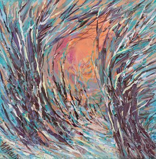 Irina Maiboroda, 'Sunset', 2017, original Mixed Media, 13 x 13  x 0.2 cm. 