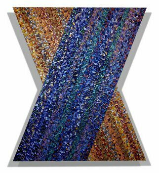 Jack Reilly; XXVII Divided By 2 In Set..., 2007, Original Painting Acrylic, 60 x 72 inches. Artwork description: 241  Acrylic polymers and metallic pigment on shaped canvas, (c) 2007 ...