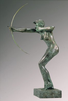 Jack Hill, 'Diana', 1998, original Sculpture Bronze, 18 x 26  x 8 inches. 