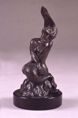 Jack Hill, 'Les', 1996, original Sculpture Bronze, 9 x 16  x 9 inches. Artwork description: 1911  This piece is in my Mermaids series. ...