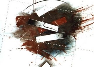 Alexandru Jakabhazi; BLISS, 2001, Original Mixed Media, 60 x 80 cm. Artwork description: 241   Transylvanian abstract art - mixed tehnique  ...