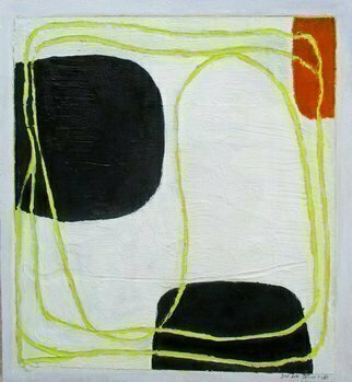 Jan-Thomas Olund; Opus III, 2016, Original Painting Oil, 27 x 30 cm. Artwork description: 241 Oil on panel.  Playful painting inspired by music and rhythm.  Abstract painting inspired by minimalism.  part of a series of paintingsI work on. ...