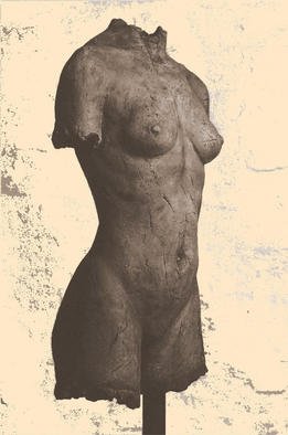 Bruce Naigles; African Torso, 1994, Original Sculpture Ceramic, 16 x 32 inches. Artwork description: 241 : I remember the model, Asta, half Ugandan, half Norwegian, as a wonderful blending of female sensuality and masculine stregnth. The torso is lifesize and is also available in bronze. ...