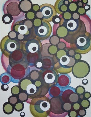 Jeffrey Gougeon; Someplace Else 8, 2010, Original Painting Acrylic, 100 x 130 cm. Artwork description: 241           abstract minimalism circles quiet             ...