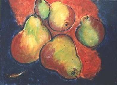 Jennifer Bailey; Fruit, 2002, Original Painting Acrylic, 36 x 28 inches. Artwork description: 241 An interaction between color and shape. ...