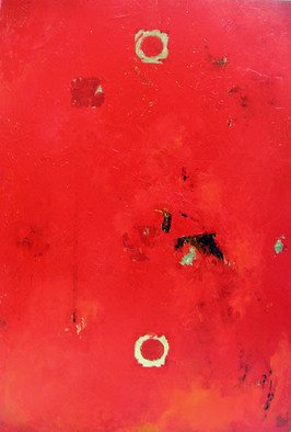 Jerimiah Lawrence; Heaven, Hell And Purgatory, 2009, Original Painting Acrylic,   inches. Artwork description: 241   contemporary painting balanced with gold leaf and dynamic red.  beautiful art for home or office.  very zen appeal.  ...