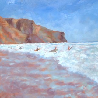 Jessica Dunn, 'Praia De Arrifana', 2007, original Painting Oil, 100 x 100  x 4 cm. 