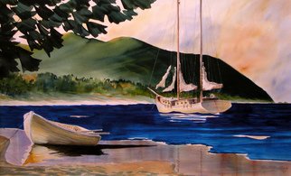 Don Bradford; Interlude, 2002, Original Watercolor, 27 x 20 inches. Artwork description: 241              Island retreat.   ...