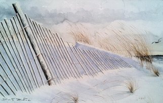 Don Bradford; WINTER ON SHEEPSHEAD BAY, 1983, Original Watercolor, 24 x 17 inches. Artwork description: 241  Blizzard of 1983 in New York City found me stranded on Long Island ...