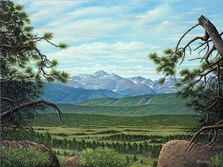 James Hildebrand; Longs Peak, 2016, Original Painting Oil, 24 x 18 inches. Artwork description: 241 Longs Peak in Rocky Mountain National Park ...
