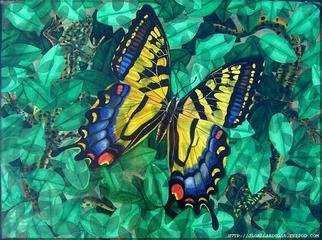 Jorge Gallardo; Butterfly, 1999, Original Watercolor, 30 x 22 inches. Artwork description: 241 22. 5 X 30 inches, watercolor on paper...