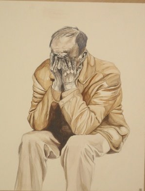 Jason Buckner; Despair, 2009, Original Watercolor, 24 x 30 inches. 