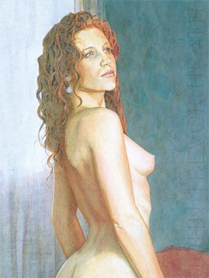 John Heath; Astrid, 2008, Original Painting Acrylic, 31.5 x 42 cm. Artwork description: 241  An original painting also available as a giclee print in a limited edition of 95. The watermark is not on the original painting or prints. ...