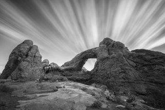 Jon Glaser, 'A Window In The Sky', 2015, original Photography Black and White, 56 x 38  x 1 inches. Artwork description: 1911  Located In Arches National Park, this location is called the 