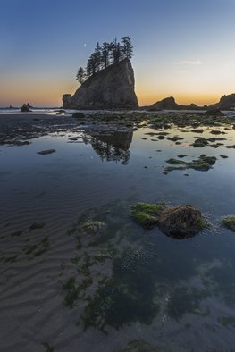 Jon Glaser, 'Until The Sun Goes Down', 2014, original Photography Color, 16 x 24  x 1 inches. Artwork description: 2307 While in Olympic National Park, the lack of clouds at sunset created an interesting seascape. This beach was along the coast of Washington state.This image is available in the following sizes13x19 lustre photographic paper16x24 lustre photographic paper...